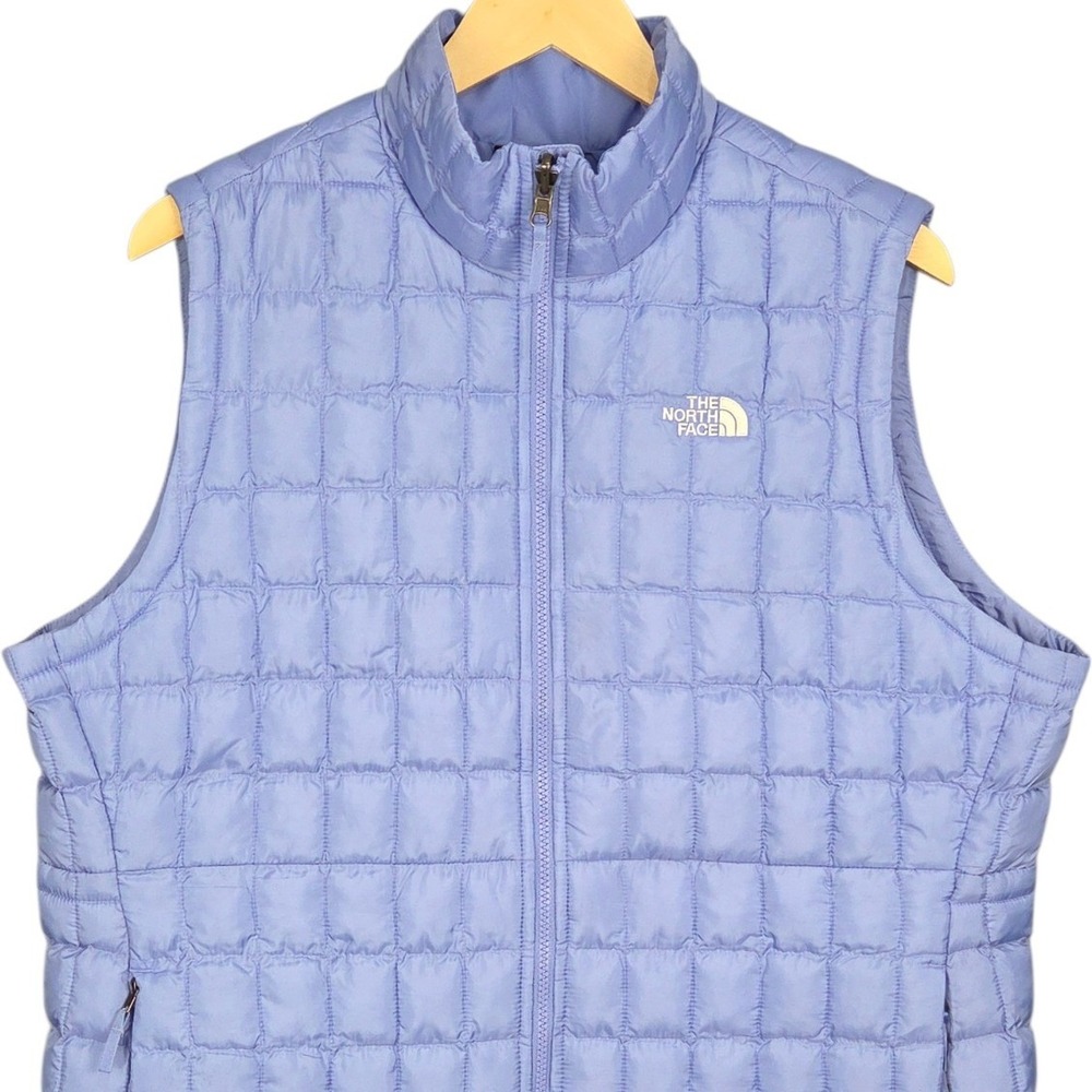 The North Face ThermoBall Eco Vest Womens XL Virtual Blue Quilted Puffer New